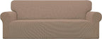 Easy-Going Stretch Oversized Sofa Couch Slipcover Washable Camel | 1-Piece by Easy-Going