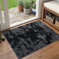 2x3 Tie-dye Dark Grey Area Rug Washable Non-Slip by Unknown