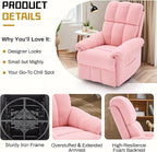 Korser Recliner Chair, Swivel Rocker Recliner Chair - Image 5