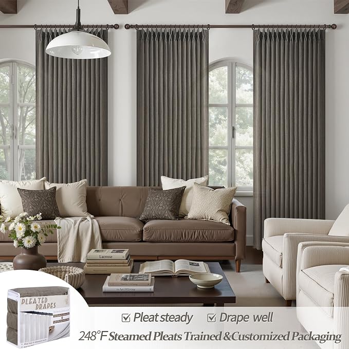 Extra Long 120 Inch Pleated Curtains - Image 5