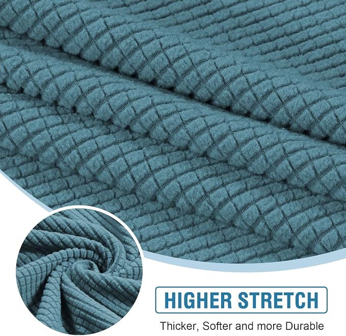 H.VERSAILTEX Sectional Couch Covers 4 Pieces Sofa Seat Cushion Covers L Shape - Image 4