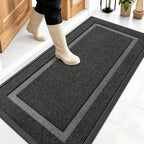 OLANLY Front Door Mat Outside 47x23, All-Season Heavy-Duty Rubber Doormat | by OLANLY