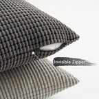 MIULEE Timeless Neutral Euro Sham Pillow Covers 24x24 Set of 4 Mid Century - Image 6