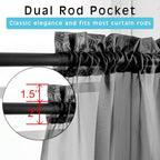 2 Panels Black Valance - Image 2