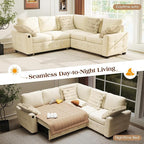 Ihanherry L-Shaped Sectional Sofa Bed - Image 3