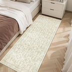Soalmost Runner Rug 2x6 Washable Kitchen Hallway Runners Beige/Brown | Non-Slip - Image 2
