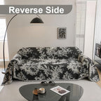 VClife Floral Couch Cover Vintage Rustic Creamy White Sofa Cover - Image 3