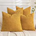 Set of 4 Soft Textured Decorative Throw Pillow Covers 20x20 Inch Cozy Farmhouse by Cozoomy