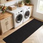 Findosom Washable Runner Rug 2x6, Geometric High-Low Textured Non Slip Hallway - Image 9