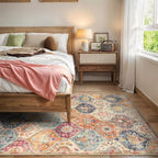 Lahome Moroccan Trellis Washable Area Rugs 5x7, 5x7 Area Rugs - Image 6