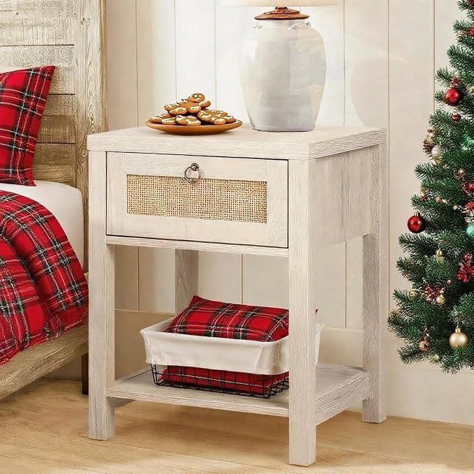 VOWNER Rattan Nightstands Set of 2 - Image 2