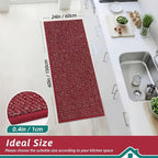 BEQHAUSE Kitchen Runner Rugs 24"x60", Kitchen Mats - Image 2