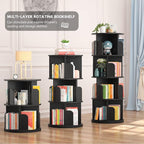 Aheaplus Rotating Bookshelf, 360 Revolving Bookshelf Tower - Image 5