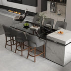 VKNOW Bar Stools Set of 6, Modern Counter Stools - Image 3
