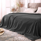 BEDELITE Fleece Blanket Soft Plush Queen Bed Blanket Charcoal Grey 90"x90" | by BEDELITE