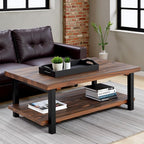 Alaterre Furniture Pomona Living Room 48 Inch Rectangular Solid Wood Coffee - Image 7