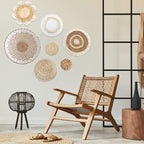 7 Pack Boho Wall Basket Decor - Image 8