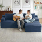 96" Cloud Sectional Couch with L-Shape Chaise, Modular Comfy Sofa Chaise Longue - Image 7
