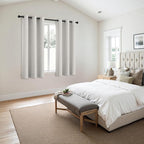 MIULEE Blackout Curtains for Bedroom 2 Panels 40x54 Inch Long Natural White | - Image 6