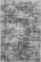 6x9 Area Rugs for Living Room: Washable Abstract Black Badroom Carpet | - Image 2