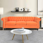 AVZEAR 3 seat Sofa, Velvet Sofa Living Room Large Sofa Modern Chesterfield - Image 9