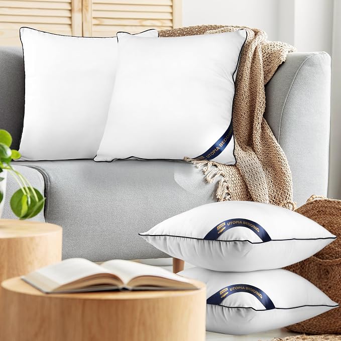 Utopia Bedding 14x14 Throw Pillow Inserts, Decorative Pillows, Plush & - Image 7