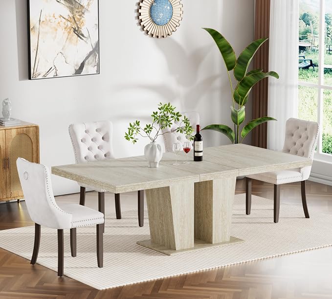 Henf 5 Pieces Extendable Dining Table Set by Henf