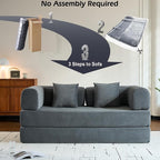 ZEIINPA Comfy Convertible Folding Mattress Couch, Floor Sofa Bed - Image 6