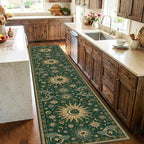 Vacuum-Friendly, 2x10 Washable Area Rug by meejou