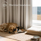 NICETOWN Window Treatment Thermal Insulated Rod Pocket Room Darkening - Image 3