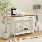 TaoHFE Farmhouse Narrow Console Table Modern Wooden, Living Room Tables Narrow by TAOHFE