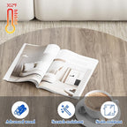 aboxoo Coffee Table Nesting Side Round Table Set of 2 End Table - Image 7
