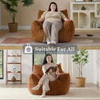 Giant Plush Bean Bag Chair for Adults - Image 6