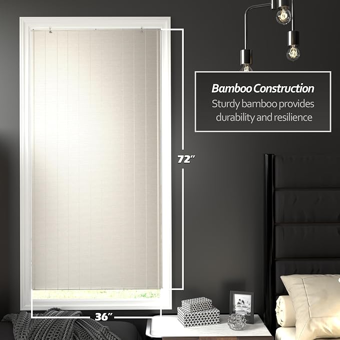 Red Lantern Bamboo Window Shade Blind - Image 3