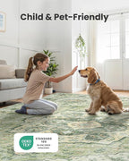 AMADA HOMEFURNISHING 9x12 Area Rug, Washable Low-Profile Large Area Rug - Image 4