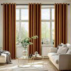 MIULEE Blackout Curtains for Bedroom 2 Panels 40 x 84 Inch Long Gold Brown | - Image 6