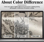 Black Boho Floral 100% Blackout Curtains 84 Inch 2 Panels | Farmhouse Vintage - Image 6