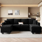 Belffin U Shaped Couch with Reversible Chaises Sectional Couches - Image 3