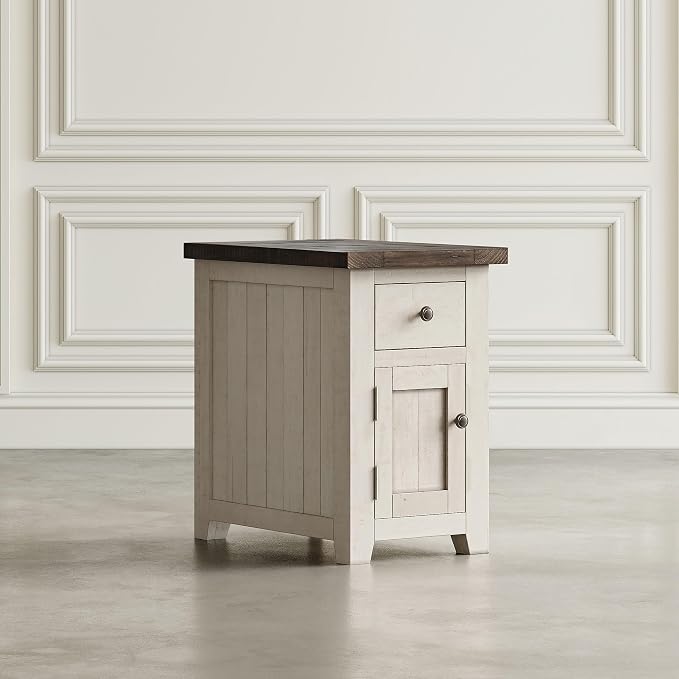 Jofran Madison County Pine Farmhouse Chairside Table - Image 8