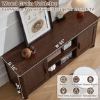 Joaxswe Farmhouse 55" Entertainment Center, Walnut Tv Stand - Image 9
