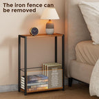 Homleke Narrow Side Table with Magazine Holder, Skinny End Table Perfect - Image 7
