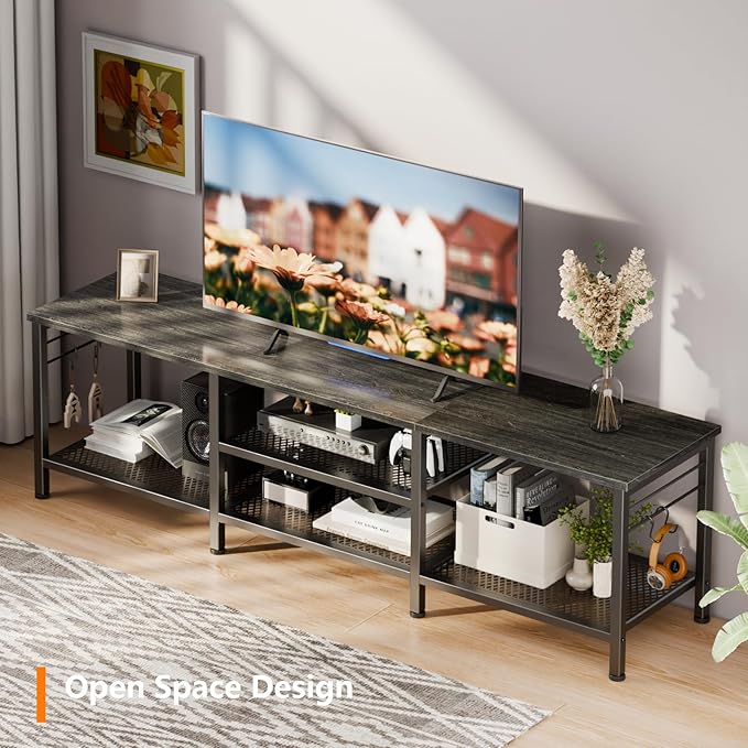 Furologee TV Stand for TVs up to 70 Inch, 63 Inch Entertainment Center - Image 3