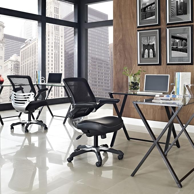 Modway Edge Mesh Back and Mesh Seat Office Chair In Black - Image 8