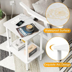 Apicizon 2 Tier End Table Set of 2, Small Side Table - Image 5