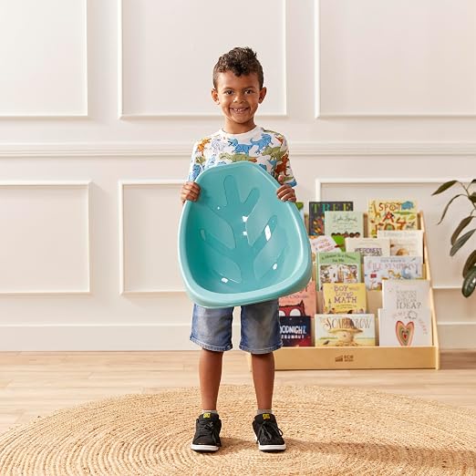 ECR4Kids Plastic Leaf Scoop Floor Rocker Seat, Classroom Furniture - Image 7