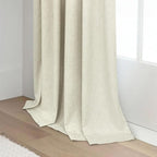 Cream Beige Blackout Curtains 90 Inches Long Thick Linen Patio Curtains - Image 8