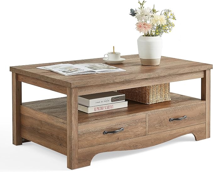 LINSY HOME Farmhouse Coffee Table by LINSYHOME