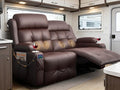 Reclining Loveseat, 55.1" RV PU Leather Wall Hugger Recliner Love Seats Sofa by FurgattiEnjoyYourLife