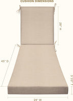Honeycomb Outdoor Chaise Lounge Cushion - Image 2