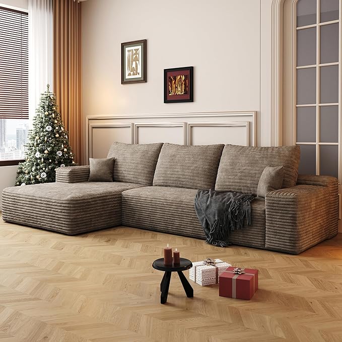 108" Sectional Couches for Living Room Cloud Couch Sofa by AWarmHomeForYou